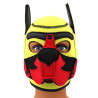 Kinky Puppy Cagoule Puppy Fox Néoprène Jaune-Rouge